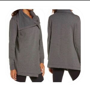 Zella faux fur lined wrap jacket